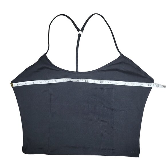 Victoria's Secret on point Black Spaghetti Strap Top T back Large - Picture 3 of 6